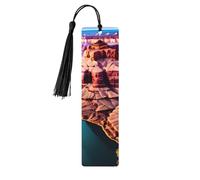 Beauty Grand Canyon - Marcapáginas de madera con borla, hermosos marcadores hechos a mano, marcadores para leer