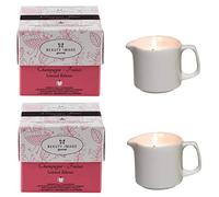 BEAUTY IMAGE Pack de 2 Velas de Masaje - Con Extractos de Champán y Fresas - Gourmet. De 2 a 3 Masajes de Cuerpo Entero cada Vela. Aceite Caliente para Masaje Profesional. Calidad Hecho en Europa.