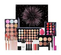 Beauty Makeup Set - Beginner Palette Lipstick Kit, Complete Beginner Makeup Kit with Eyeshadow Palette, Lip Gloss, Lipstick, and Brushes | Holiday, Gift Box for Women, Girls, Christmas, Mother’s Day