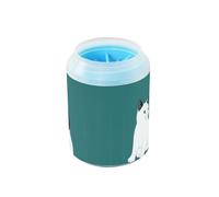 Beauty Manx Cats - Lavadora portátil para patas de mascotas con cepillo de silicona suave, suministros y accesorios para gatos y perros