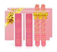 Beauty Nuggets Made My Nails Buffer, Ultimate Shine 3 Way Nail Buffing Block with Professional Nail File 120/180 Grit-Perfect All in One Manicure Tool for Smooth, Shiny, Twinkling Nails (Pack of 2)