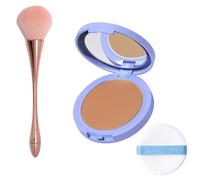 Beauty Powder Cake for Makeup Hold, Finishing Pressed Powder that Locks Makeup in Place, Absorbs Excess Oil, Blurs Imperfections, Lightweight & Breathable (CAPPUCCINO)