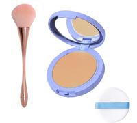 Beauty Powder Cake for Makeup Hold, Finishing Pressed Powder that Locks Makeup in Place, Absorbs Excess Oil, Blurs Imperfections, Lightweight & Breathable (SOFT HONEY)
