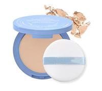 Beauty Powder Cake for Makeup Hold, Polvos Compactos Mate para Acabado Facial, Polvos Fijadores con Control de Grasa Ligeros de Larga Duración Resistentes al Agua(03# Dark Complexion)
