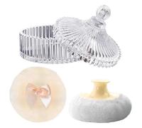 Beauty Powder Puff - Washable Applicator for Makeup Travel | Soft Fabric with Storage Case, Dusting Powder Container Puff, Foundation Setting Tool for Women Friends Family Valentine Holiday Stocking