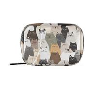 Beauty Ragdoll Cats - Bolsa de medicina blanca con compartimentos desmontables, organizador portátil para bolso