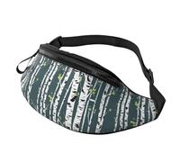 Beauty - Riñonera con estampado de abedul para viajes, senderismo, ciclismo y correr, festivales, almacenamiento de equipo, paquete unisex