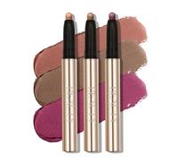 Beauty Searcher Set de sombras de ojos en barra Sombra de ojos mate brillante en barra Sombra de ojos cremosa pigmentada suave y resistente al agua Lápiz iluminador de ojos (06-07-08)