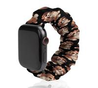 Beauty Shih Tzu Dog - Correa elástica para reloj compatible con iWatch, divertidas correas de reloj inteligente para hombres y mujeres, 38 mm/40 mm, 42 mm/44 mm, 42mm/44mm, Poliéster, No es una piedra