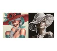 Beauty Special 5D DIY Pieza de mosaico de cuentas para adultos principiantes Decoración del hogar Pintura de puntos de diamantes 30 x 30 cm