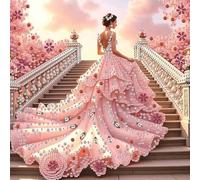 Beauty Special 5D DIY Pieza de mosaico de cuentas para adultos principiantes Decoración del hogar Pintura de puntos de diamantes 30 x 30 cm