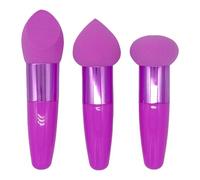 Beauty Sponge Makeup Tool - 3PCS Soft Foundation Puff With Handles, Multifunction Cosmetic Blending Sponges, Travel Makeup Applicator Set | Liquid Cream Powder Puff Pen For Application
