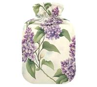 Beauty Spring Flowers - Botella de agua caliente retro con funda suave, bolsa de agua caliente de 2 L para artritis, artritis