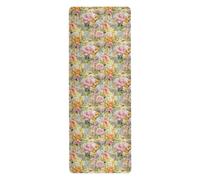 Beauty Spring Flowers District of American Beauty Rose Dragonfly and The Bee_4 - Tapete de yoga antideslizante para exteriores, antideslizante, tapete de toalla de yoga y tapete para bolsa de