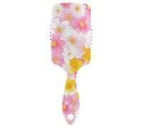 Beauty Spring Flowers Peach Blossom - Cepillo de masaje para cabello grueso para mujer, cepillo de masaje para secar con secador con mango ergonómico para definir rizos