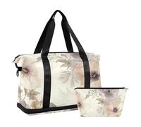 Beauty Spring Flowers South Dakota Pasque Flower - Bolsa de gimnasio grande con correa ajustable para senderismo, impermeable, Beauty Spring Flowers South Dakota Pasque Flower, 1 size