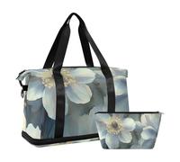 Beauty Spring Flowers South Dakota Pasque Flower - Bolsa de viaje de gran tamaño para gimnasio, deportes, con correa ajustable para deportes, gran capacidad, Beauty Spring Flowers South Dakota Pasque