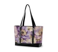 Beauty Spring Flowers South Dakota Pasque Flower - Bolsos de moda con cremallera para viajes, artículos esenciales de playa, regalos de cumpleaños para mujeres, con cartera de almuerzo para laptop de