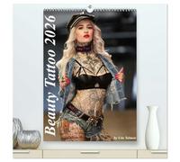 Beauty Tattoo 2026 (hochwertiger Premium Wandkalender 2026 DIN A2 hoch), Kunstdruck in Hochglanz: Unser Kalender Beauty Tattoo mit hinreißenden Models mit Tattoos kunstvoll in Szene gesetzt.