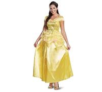Beauty & The Beast Deluxe Classic Belle Fancy Dress - Disfraz de adulto mediano