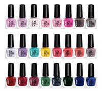 Beauty4Britain Juego de 24 esmaltes de uñas 24 colores pastel perlados brillantes clásicos de moda Hecho en la UE (Set B, 24 Colours)