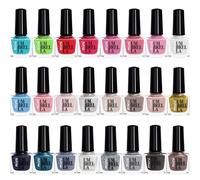 Beauty4Britain Juego de 24 esmaltes de uñas 24 colores pastel perlados brillantes clásicos de moda Hecho en la UE (Set C, 24 Colours)