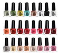 Beauty4Britain Juego de 24 esmaltes de uñas 24 colores pastel perlados brillantes clásicos de moda Hecho en la UE (Set А, 24 Colours)
