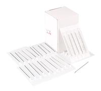 Beauty7 X100 PCS 14G Sellados y Esterilizados Calibre Agujas Piercing 6/8/10/12/14/16/18/20G Nariz Oreja Ombligo Labio Tatuaje Agujas Perforaciones de Acero Quirúrgico