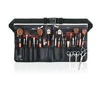 Beautybaby - Bolsa de Maquillaje Profesional con múltiples Bolsillos y Correa para cinturón, Color Negro, 1 Unidad (Paquete de 1)