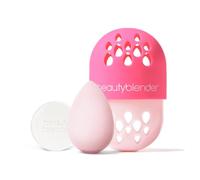 Beautyblender All Stars Power Pink Starter Set - Esponja de maquillaje, defensor de la licuadora, limpiador, alfombrilla de fregado - Kit de esponja de maquillaje profesional - Juego de iniciación