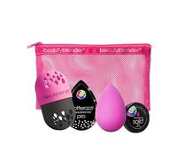 Beautyblender Make Me A Pro Set - Esponja de maquillaje, esponja mezcladora, limpiador sólido, estuche de viaje y almohadilla secante, esencial de maquillaje profesional para una aplicación impecable