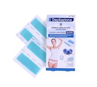 BeautyChic Tiras Depilatorias Axilas y Bikini para Pieles Sensibles, 8 unidades, con Aceite de Almendras Dulces Bio y Vitamina E, Fragancia Aciano, 11,5 x 6 cm