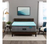 Beautyrest Cool Wave Plus - Cubrecolchón de Espuma viscoelástica contorneada Que Alivia la presión, tamaño Individual XL, 3 Pulgadas, Color Azul