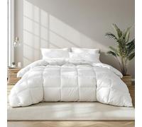 Beautyrest Edredón de Lujo de Fibra de plumón de Ganso Blanco, Relleno de edredón de Calidad de Hotel de 5 Estrellas, tamaño King, 100% algodón, Transpirable, Calidez Media, para Todas Las Estaciones