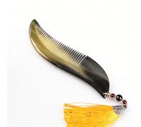 Beautyverve - Peines hechos a mano para el pelo de cuerno de buey para mujeres y hombres con borla decorativa, regalos de cumpleaños para mujeres, los mejores regalos de Navidad 2025 (color 6)