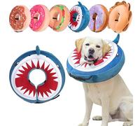 BEAUTYZOO Cono de perro alternativo después de la cirugía para perros grandes, medianos y pequeños, collar de cono inflable suave para perros y gatos, collar de dona para mascotas, collar de