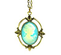 Beaux Bijoux Katherine The Vampire Diaries Collar chapado en oro bronce antiguo para mujer, bronce, sin gemas, Bronce, No es una piedra preciosa