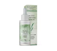 Beauxury Milano Active Purifying Serum, Sérum facial antiedad con ácido salicílico, aceite de árbol de té y ácido hialurónico, 30 ml - Tratamiento dermocosmético