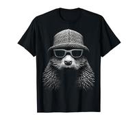 Beaver Animal Art Retrato Gráfico Motivo Castor Camiseta