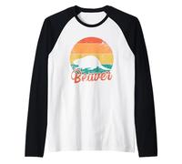 Beaver en Canadá Camiseta Manga Raglan