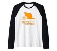 Beaver Hunter - Diversión al Aire Libre Caza Camiseta Manga Raglan