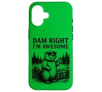 Beaver Juego de Palabras Broma Gráfico Vintage Animal Humor Impresionante Carcasa para iPhone 16