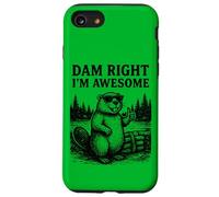 Beaver Juego de Palabras Broma Gráfico Vintage Animal Humor Impresionante Carcasa para iPhone SE (2020) / 7/8