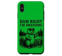 Beaver Juego de Palabras Broma Gráfico Vintage Animal Humor Impresionante Carcasa para iPhone XS MAX