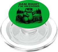 Beaver Juego de Palabras Broma Gráfico Vintage Animal Humor Impresionante PopSockets PopGrip para MagSafe