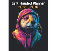 Beaver Left Handed Planner: 5 Year Monthly | Large 60 Month Calendar | Gift For People Who Love River Animals, Wildlife Lovers | Ideal for ... and Busy Individuals | 8.5 x 11 Inches | v1