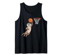 Beaver Playing Sports Wild Animal Rodents Basketball Camiseta sin Mangas