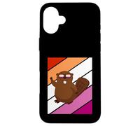 Beaver Pride Lesbian Flag LGBTQ Orgullo Orgullo Apoyo Orgullo Carcasa para iPhone 16 Plus