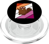 Beaver Pride Lesbian Flag LGBTQ Orgullo Orgullo Apoyo Orgullo PopSockets PopGrip para MagSafe