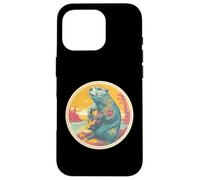 Beaver Tocar Guitarra | Rock Star | 60s 70s Rock Music Carcasa para iPhone 16 Pro